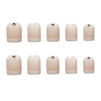 24stk Rhinestones Indlagt negleplaster Limtype Aftagelig Kort afsnit Mode Manicure Spar