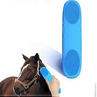 Pferdebürste Magic Horse Brush, Gummi Pferdebürste, 6 in 1 Pferdebürste, Black Horse Brush Massage/Pflege/Reinigung, geeignet für Pferde / Rinder / Hunde / sh