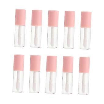 10pcs Refillable Lip Gloss Tubes for Travel Size, Clear Lip Balm Containers with Wand Applicator