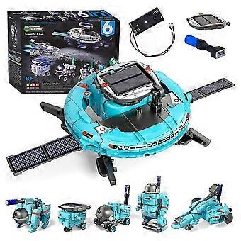 Solar Robot Kit for Kids 6-in-1 Educational STEM Science Toy Solar Power Building Kit DIY Assembly Battery Operated Robotic Set lra