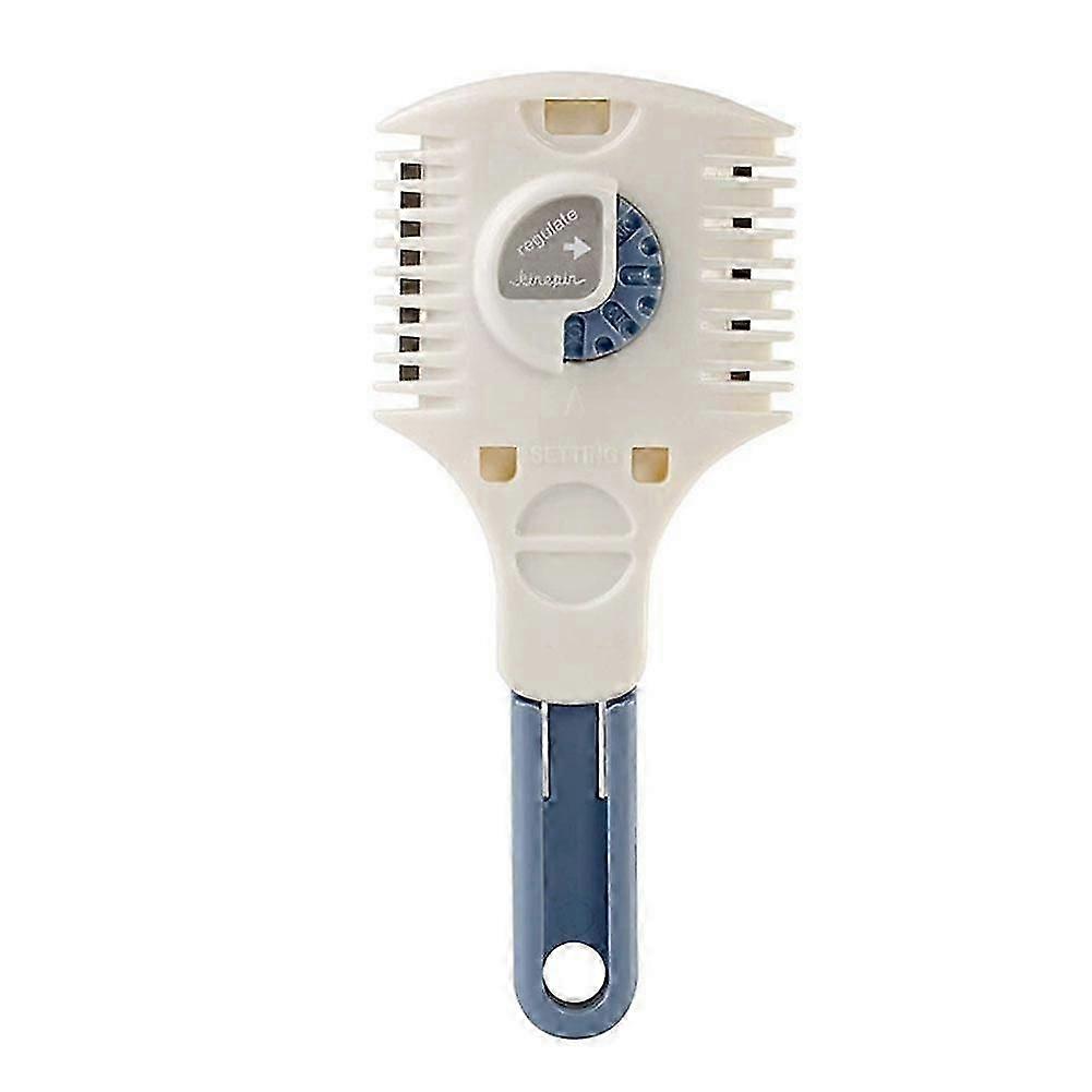 Adjustable Hair Thinning Comb - White, 5-level Control