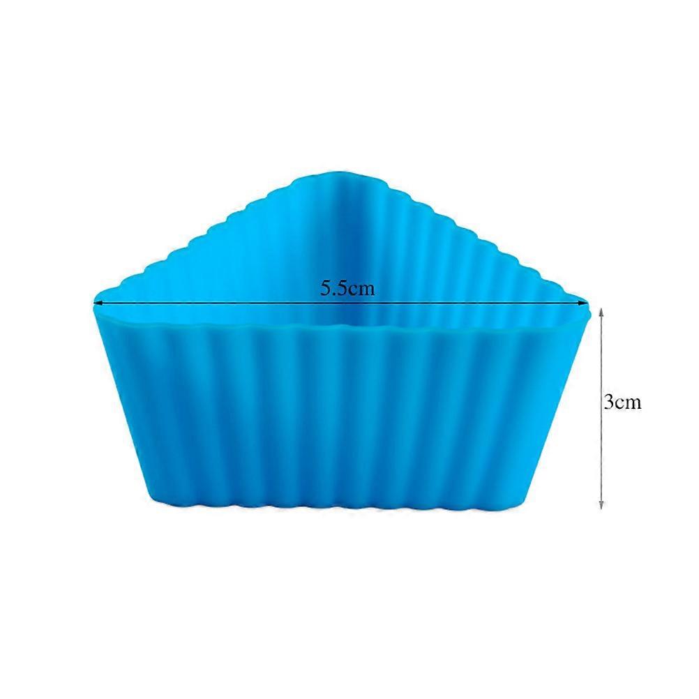Silicone Cake Mold for Baking Mini Triangle Muffin Cupcake Liners