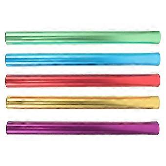 Antislip aluminium estafettestokken voor atletiekwedstrijden (set van 5 stuks)