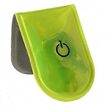 10Pcs Magnetic LED Clip Lights Night Running Safety Warning Lamps Fluorescent Green