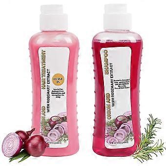Onion Biotin and Rosemary Shampoo and Treatment Set, All Hair Types Conditioner Hair Care, for Thinning Hair, Silicone Free Shampoo and Treatment