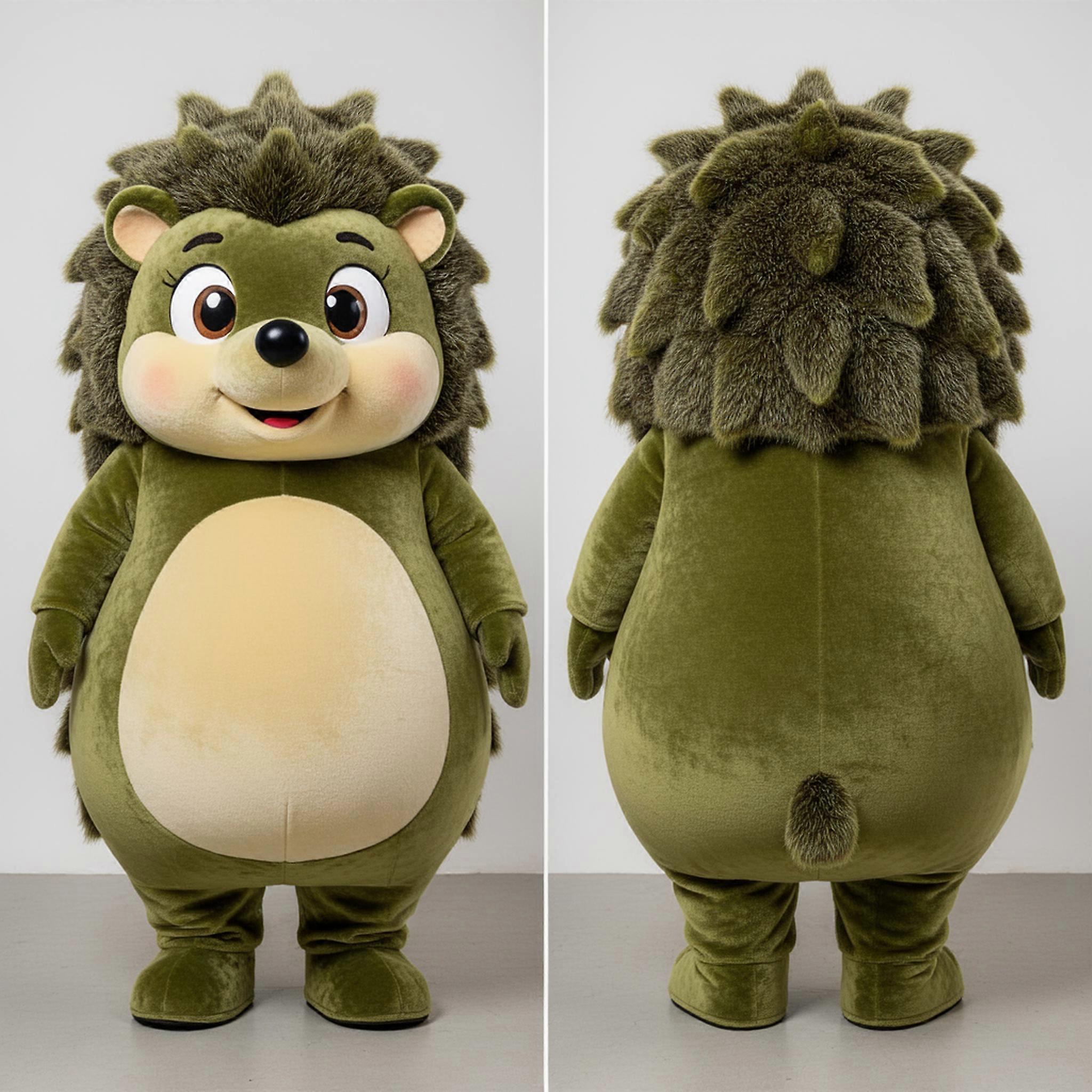 MASTICOT Olive Green Chubby Hedgehog Mascot