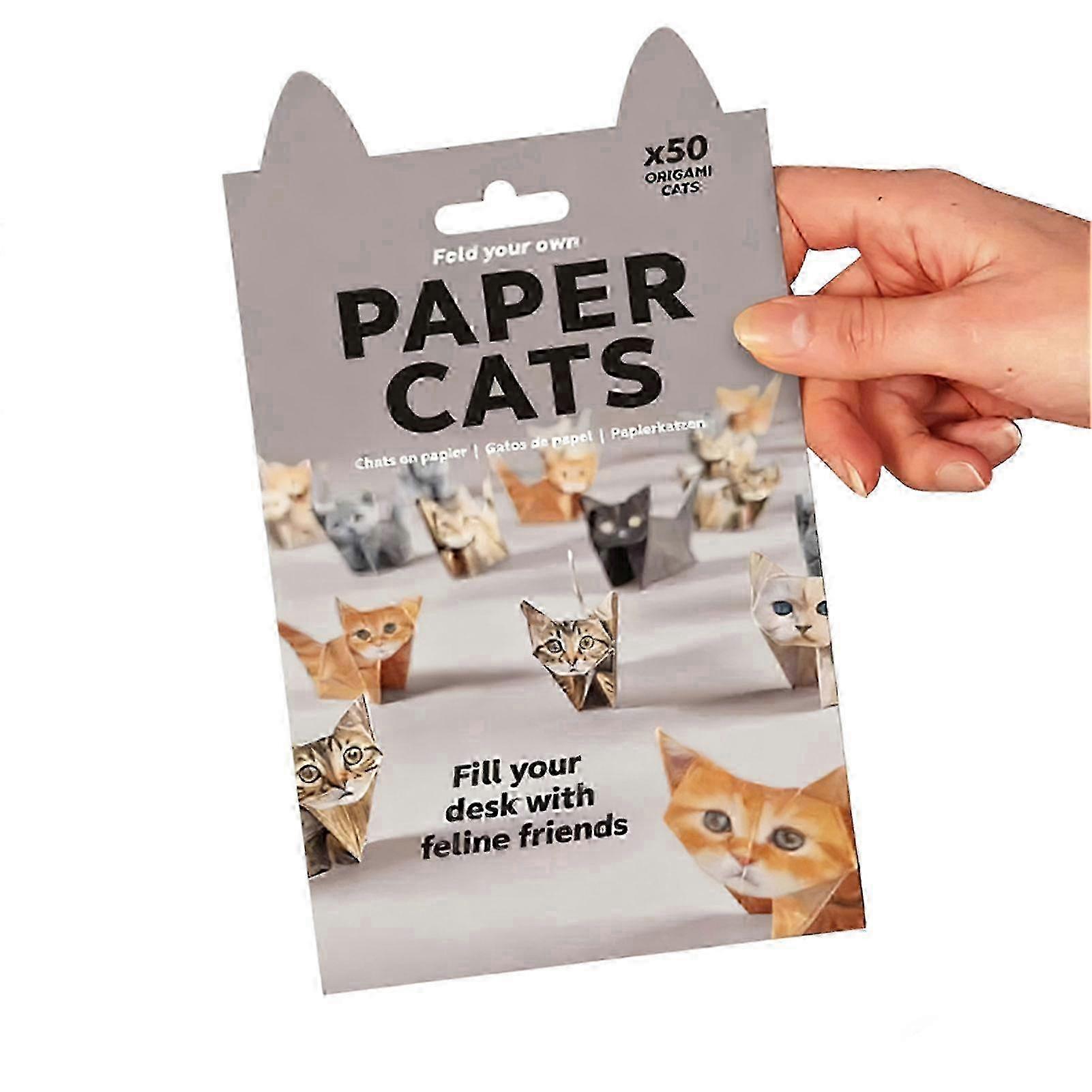 Cat Origami Paper Set 50 Sheets