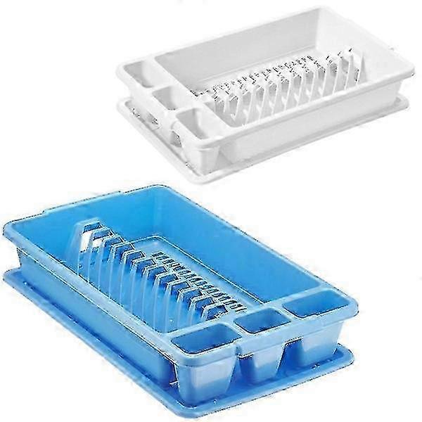 Multicolour Dish Rack with Cutlery Holder