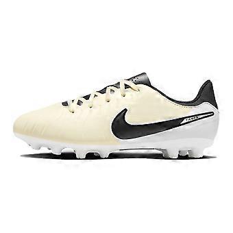 Zapatillas de fútbol Nike Tiempo Legend 10 Junior de caña baja, color amarillo y negro, unisex (DV4349-700)