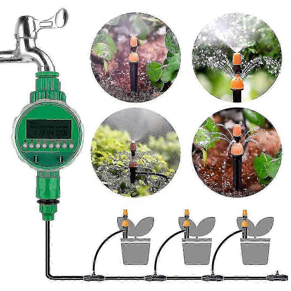 Automatic Watering Water Timer, Lcd Display, With Protective Cover