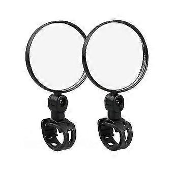 A 1Pair Bicycle Mobility Scooter Mountain Bike Handlebar Rear View Mirror Glass