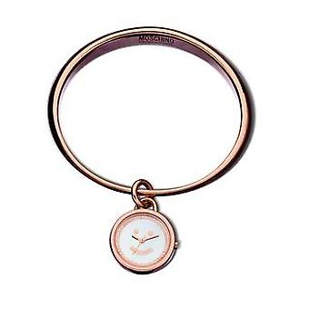 Moschino let's smile! Quartz Analog Woman Watch with Stainless Steel Bracelet Gold Plated MW0053