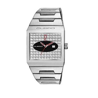 Custo on time mr acier Quartz Analog Man Watch with CU012101 Stainless Steel Bracelet