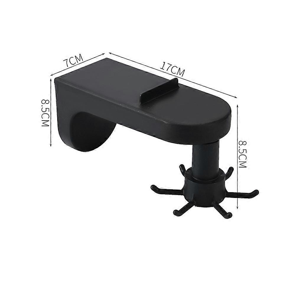 Black ABS Hanging Hook for Hanging Use Rotatable Multifunction Hanger