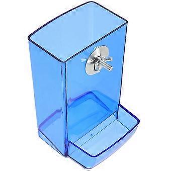 Bird Feeder Blue Acrylic Automatic Splash-Proof Feeder 5Pcs Holder