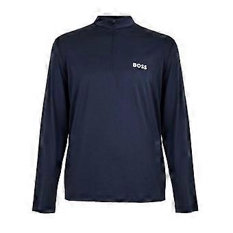 Boss Mens Performance Quarter Zip Long-Sleeved Top