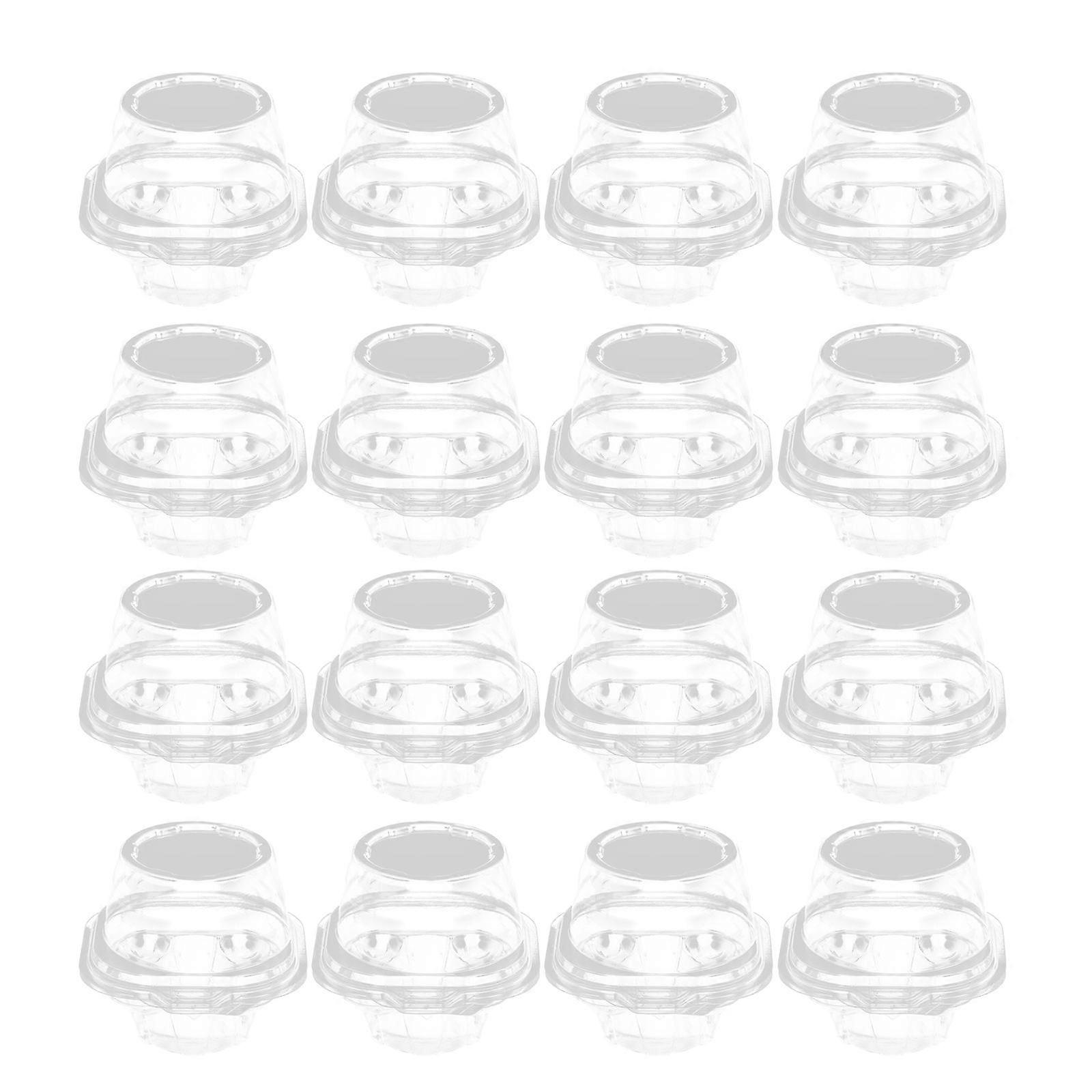 Plastic Cake Boxes Cake Containers for Storage Use 50Pcs Transparent Pet