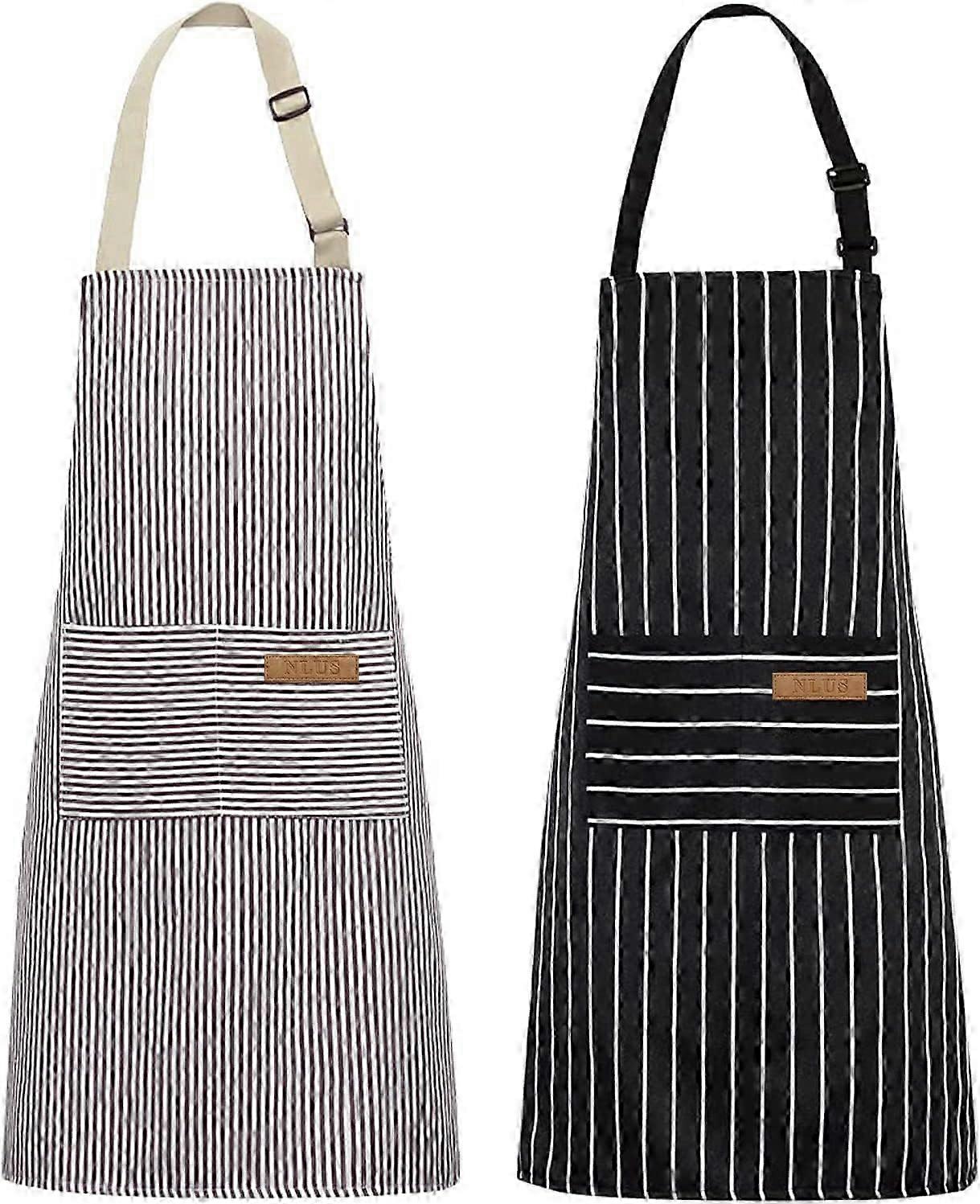 Dual-Pocket Soft Bib Apron Set