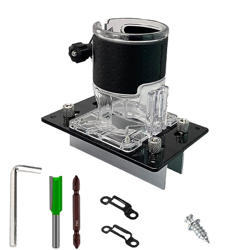 Slotter Punch Locator Tool 2 In 1 Invisible Connector For 15-35mm Wood Slotting