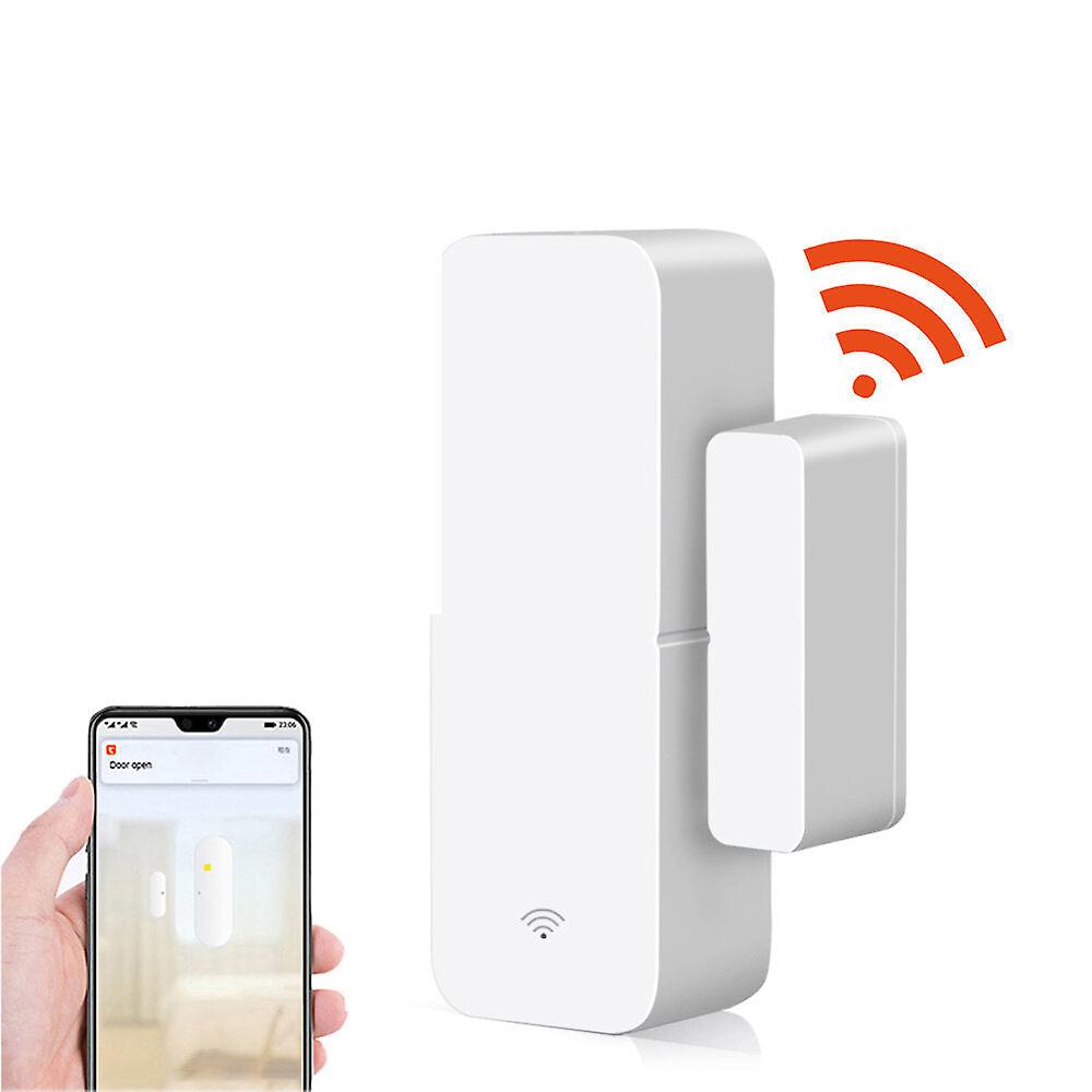 Wifi App Control Smart Door Sensor Work With Tuya Door Open Closed Detectors Wifi Notification Alert Security Alarm Support Alexa Google Home