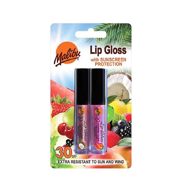 Malibu 2 pack Lip Gloss Coconut & Strawberry SPF30