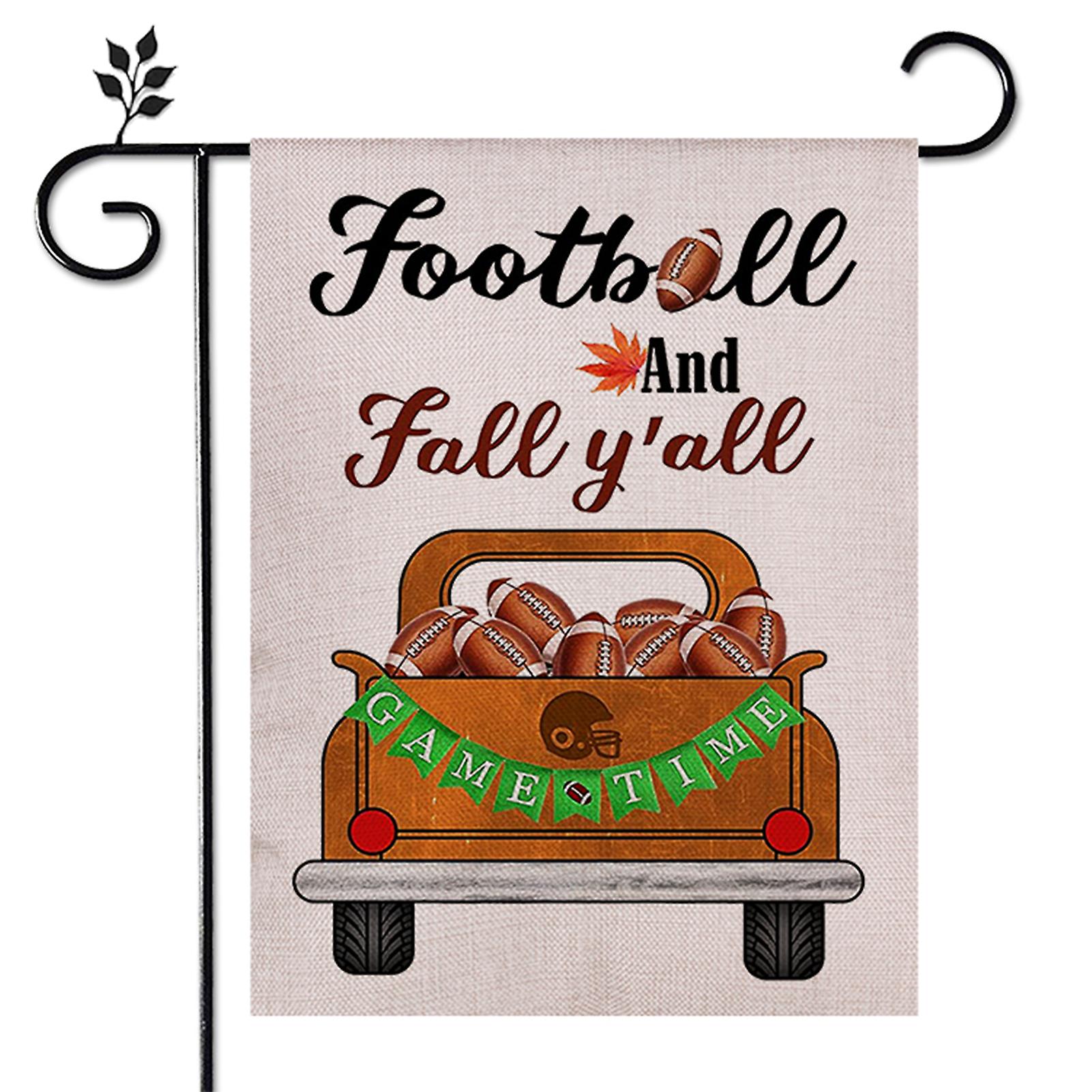 Harvest Outdoor Yard Flags Wear Resistant Colorful Garden Flag For Fall Harvest Thanksgiving Day
