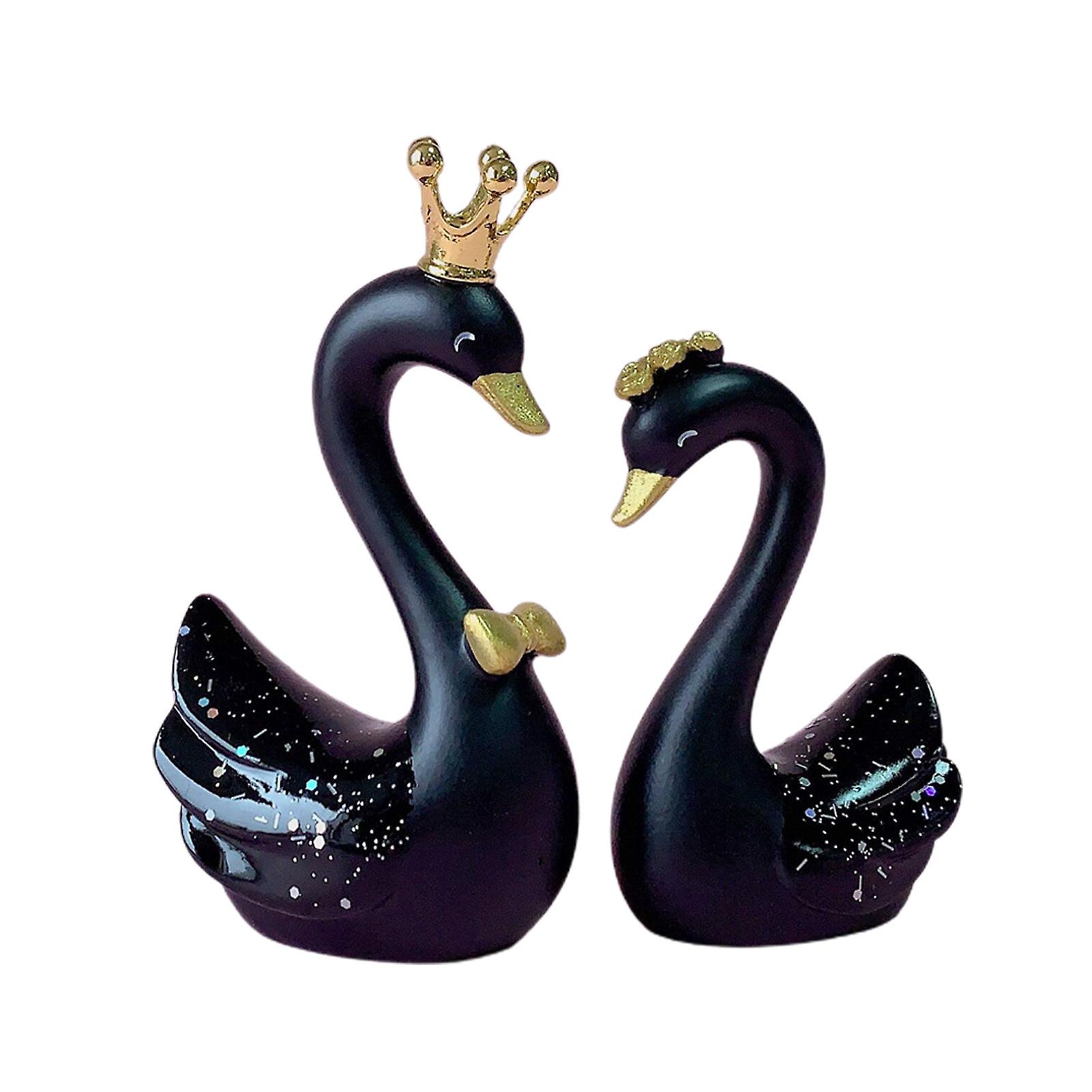 Lovely Swan Shape Table Ornament Exquisite Design Graceful Curve