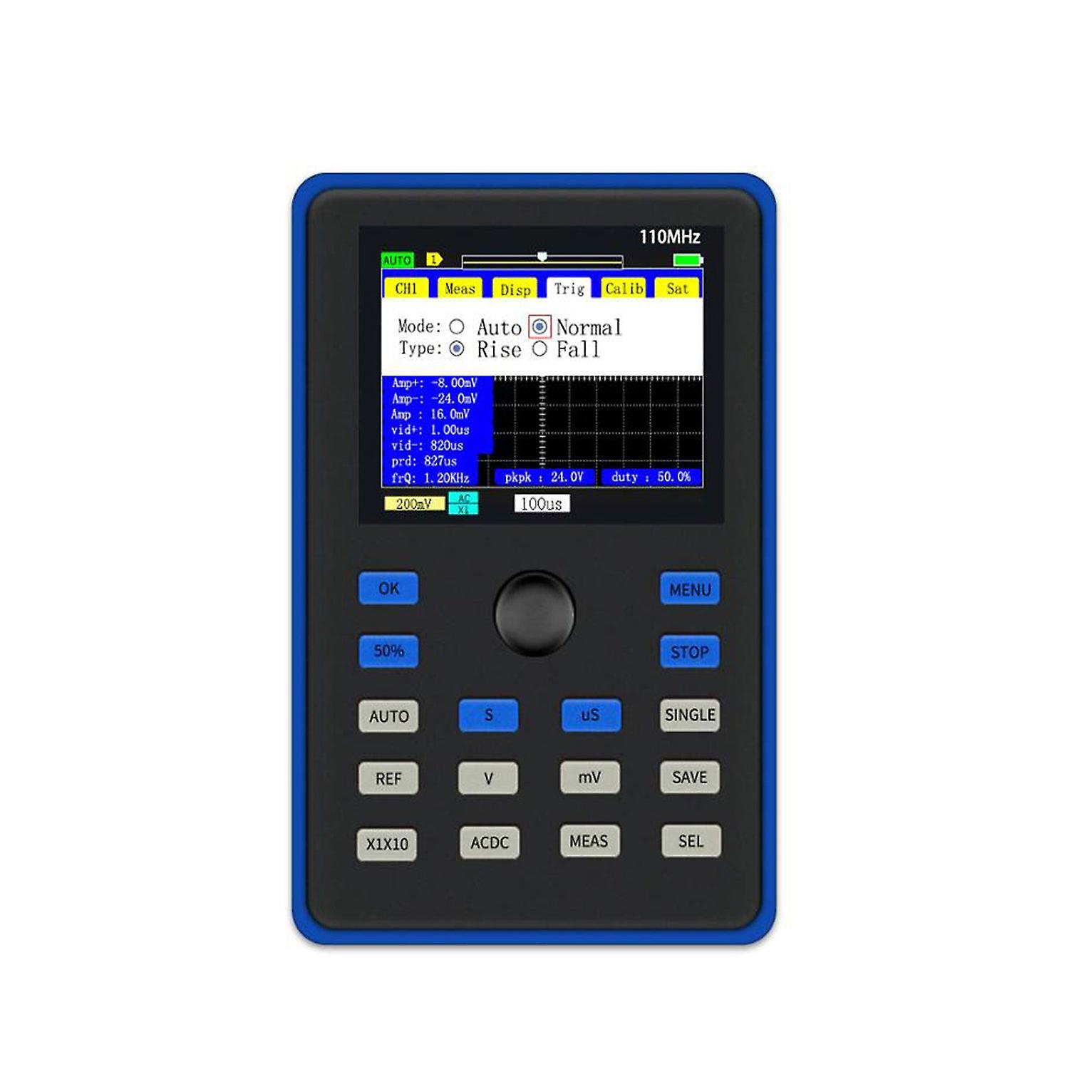 Dso1c15 Oscilloscope Professional Digital Oscilloscope 500ms/s Sampling Rate 110mhz Analog Bandwidth Support Waveform Storage