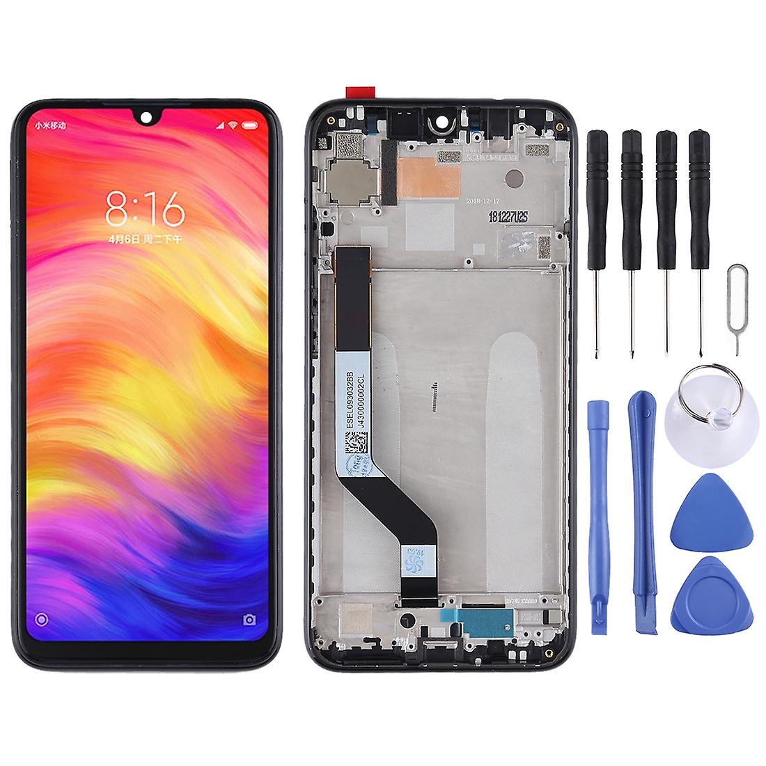 TFT LCD Screen for Xiaomi Redmi Note 7 / Redmi Note 7 Pro Digitizer Full Assembly with Frame(Black)