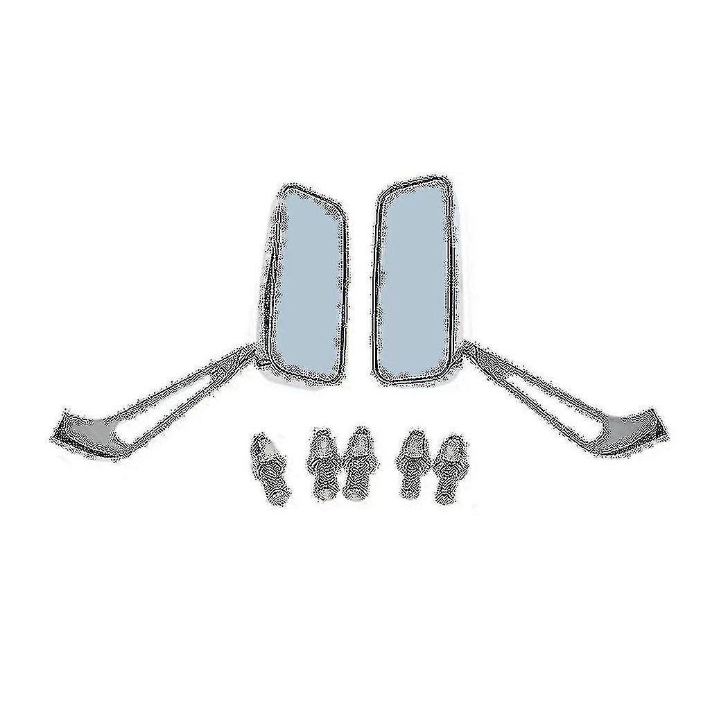 Motorcycle Rearview Mirrors Chrome 8/10mm For