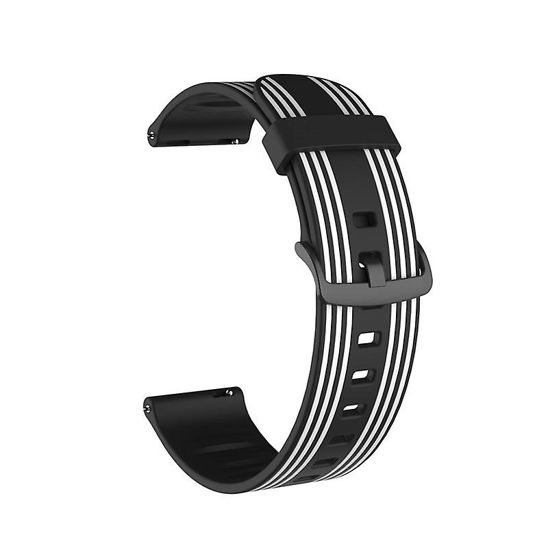 22mm Striped silicone strap