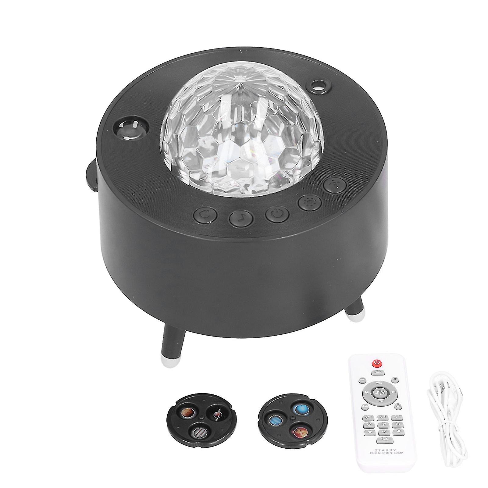 Led Star Projector Usb Powered Projection Lamp Black Bluetooth Connection And Music Player Night Lamp For Party