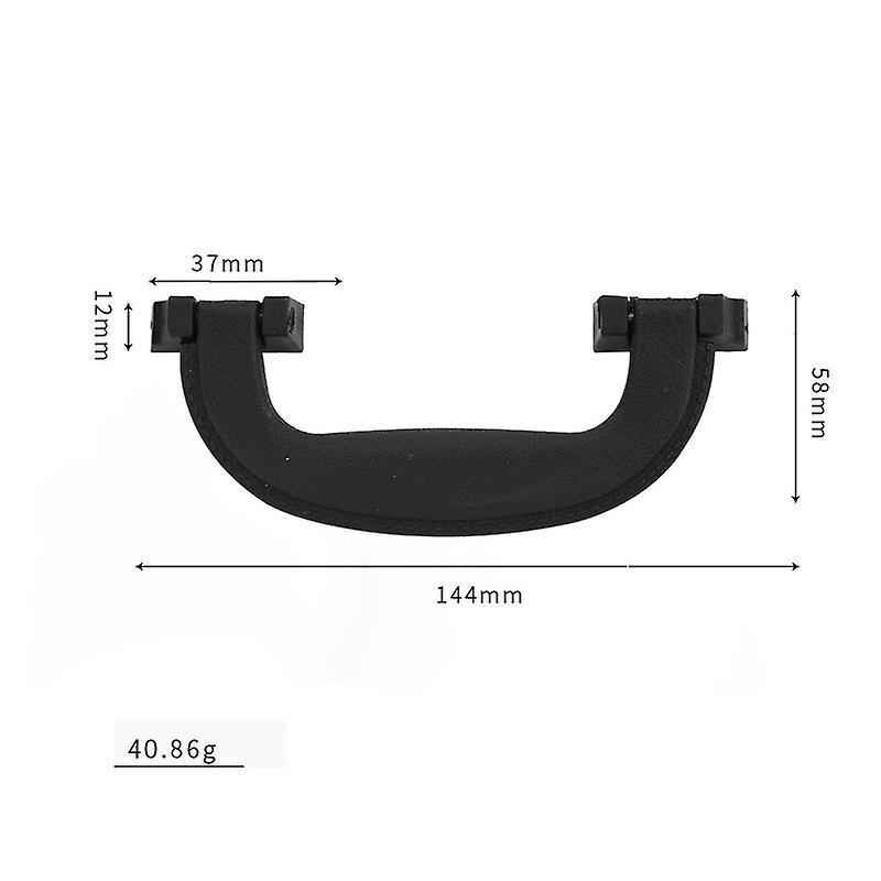 Black Case Handle Luggage Cabinet Pulls Handle Suitcase Holder Solid Handle Hardware Chinese Style Antique Leather Case Handles