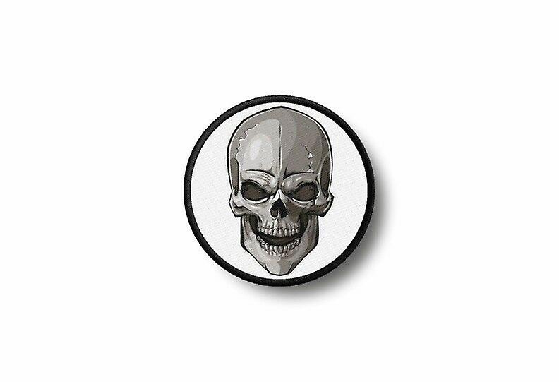 Patch Badge Badge Badge Ecusson Brode Prints Thermocollant Biker Tete De Mort R4