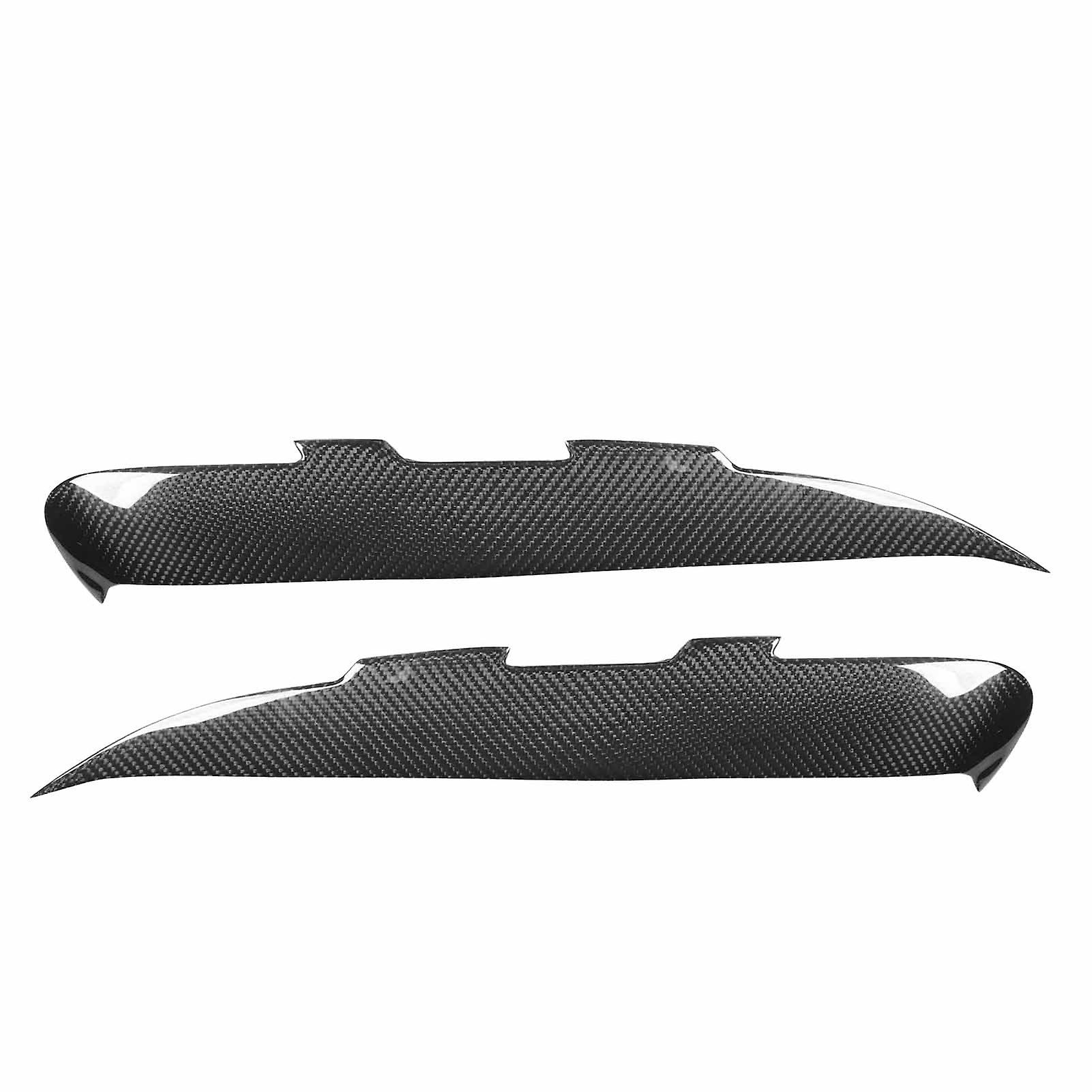 1Pair Black Headlight Eyelid Eyebrow Trim For BMW 3 Series