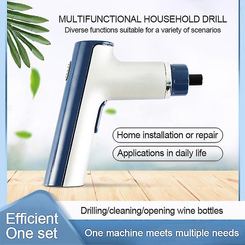 1Set Multi Screwdriver Household Electric Repair Tools Usb Rechargeable Automatic Screwdriver Accessories Set With Led Display