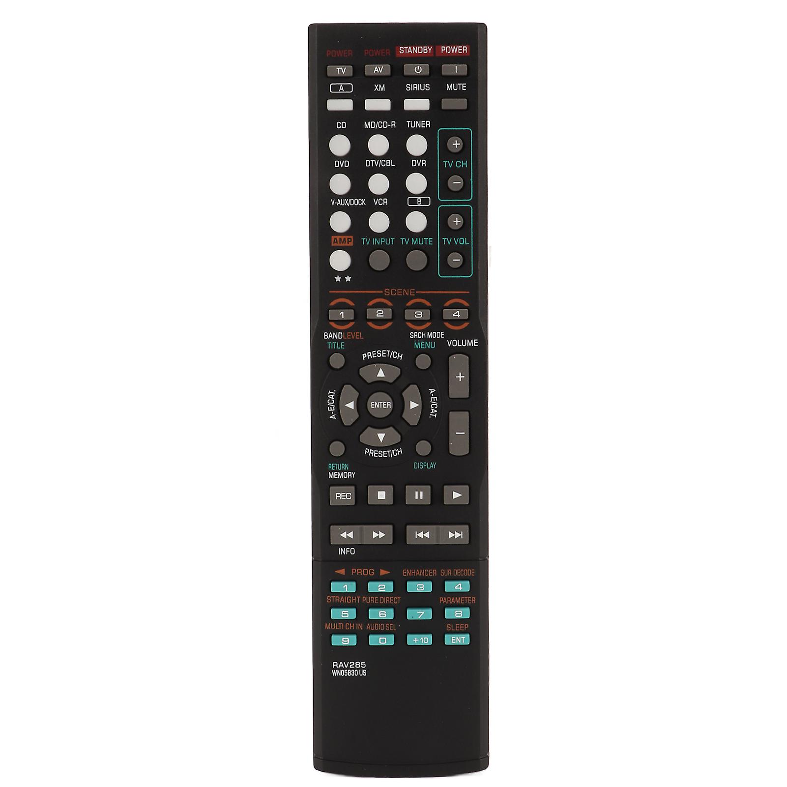 Av Receiver Compatible Replacement Remote Control, Solid Quality With All Buttons Accessible, Perfect Replacement For Home Audio, Responsive And