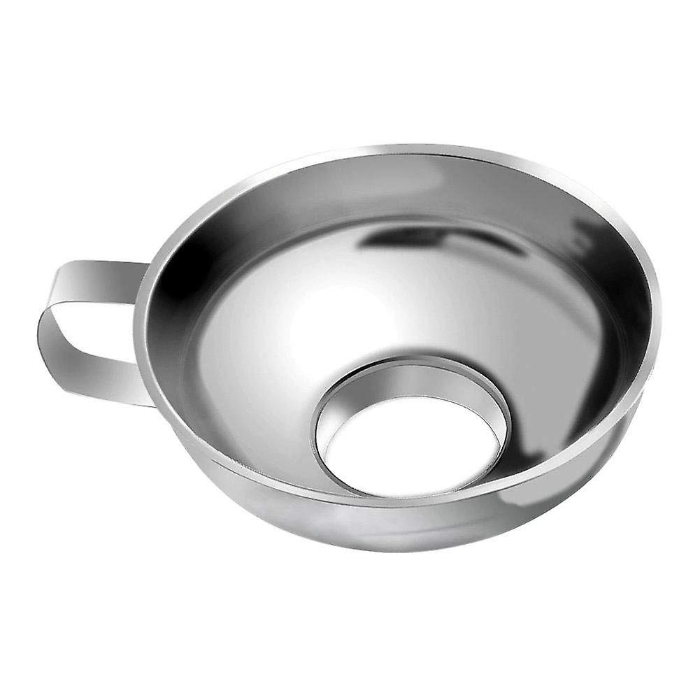 Stainless Steel Wide Mouth Funnel Kitchen Utensil Gadget with Handle for Jam