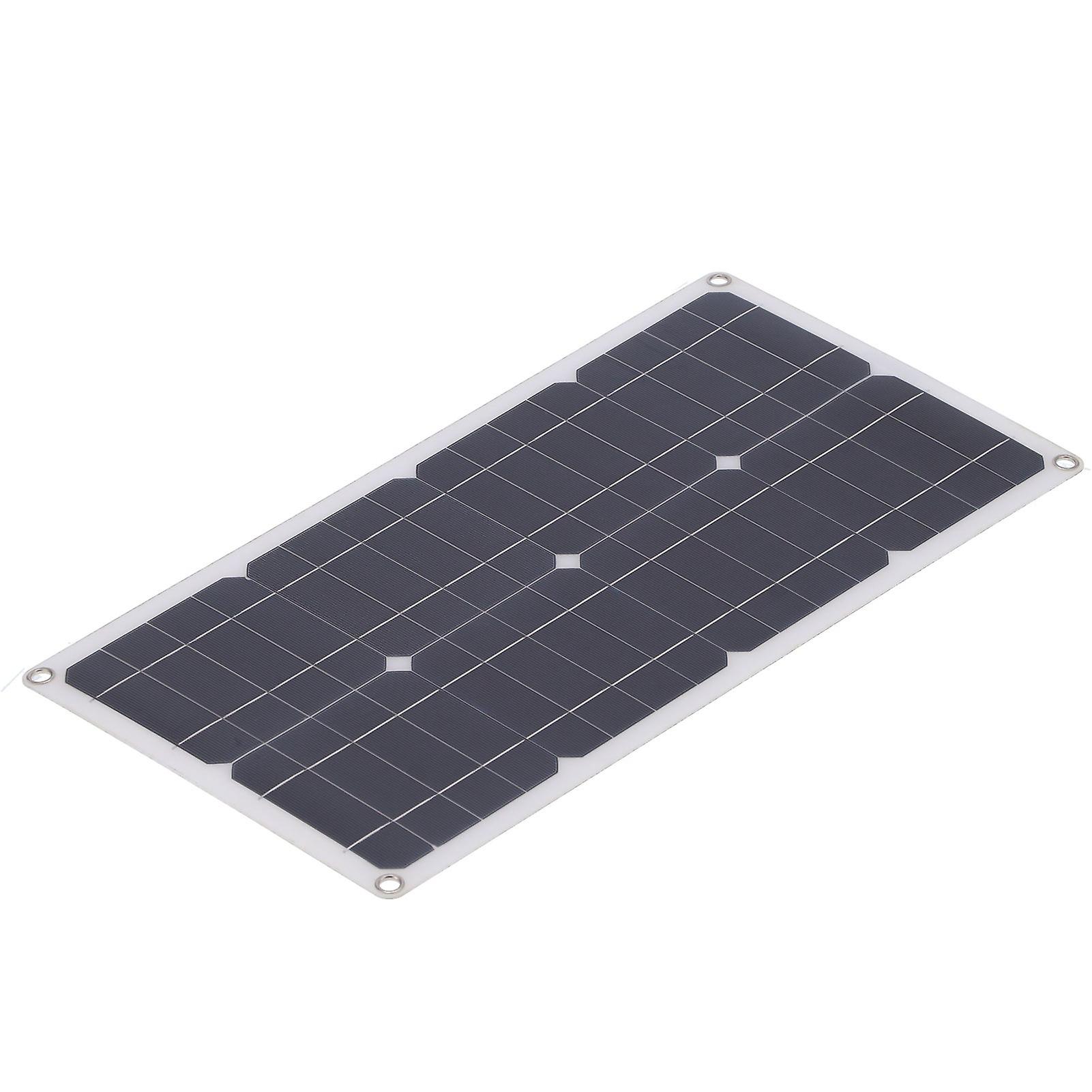 25W Solar Panel Kit Monocrystalline Silicon Solar Panel Battery Charger Kit with 30A Controller for Car RVs Ships
