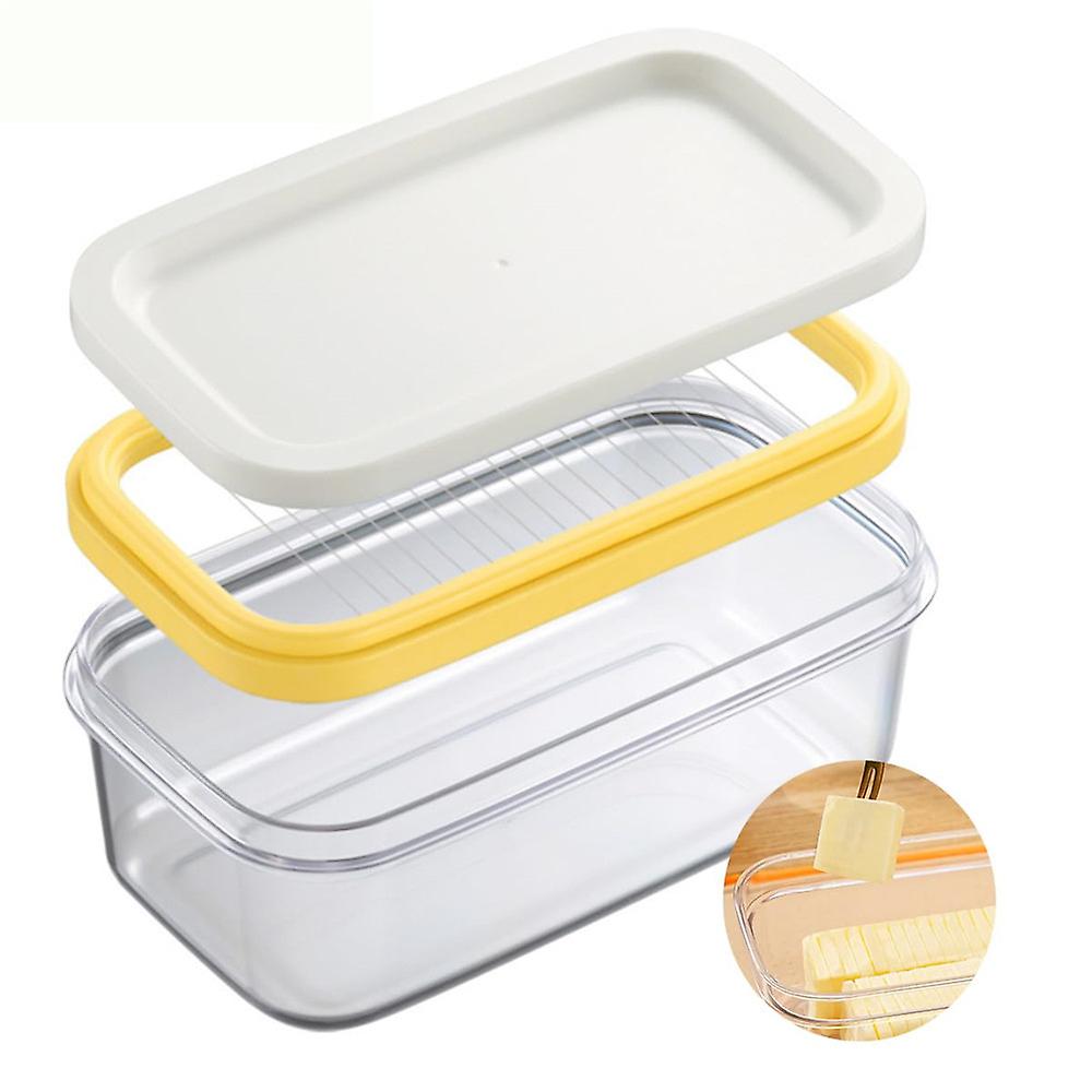 Stainless Steel Butter Cutter Slicer And Dish Container Supplies For Fridge, Butter Box Easy Storage And Cutting Butter