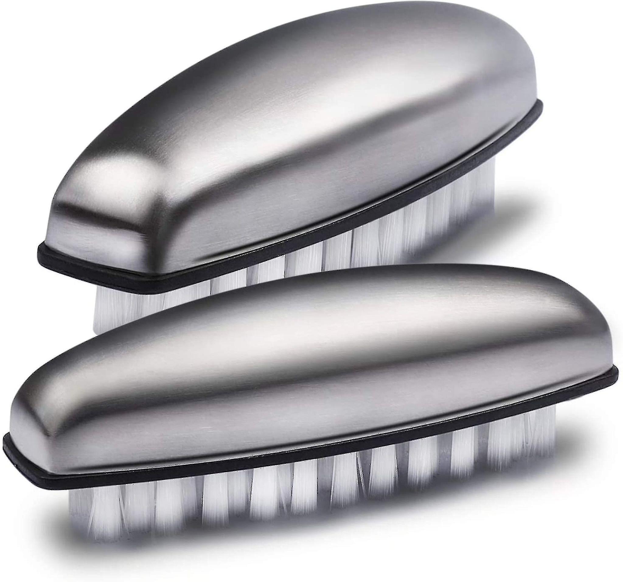 2x فرشاة غسل اليد فرشاة الأظافر الفولاذ المقاوم للصدأ إزالة رائحة DIY غسل اليد الحمام