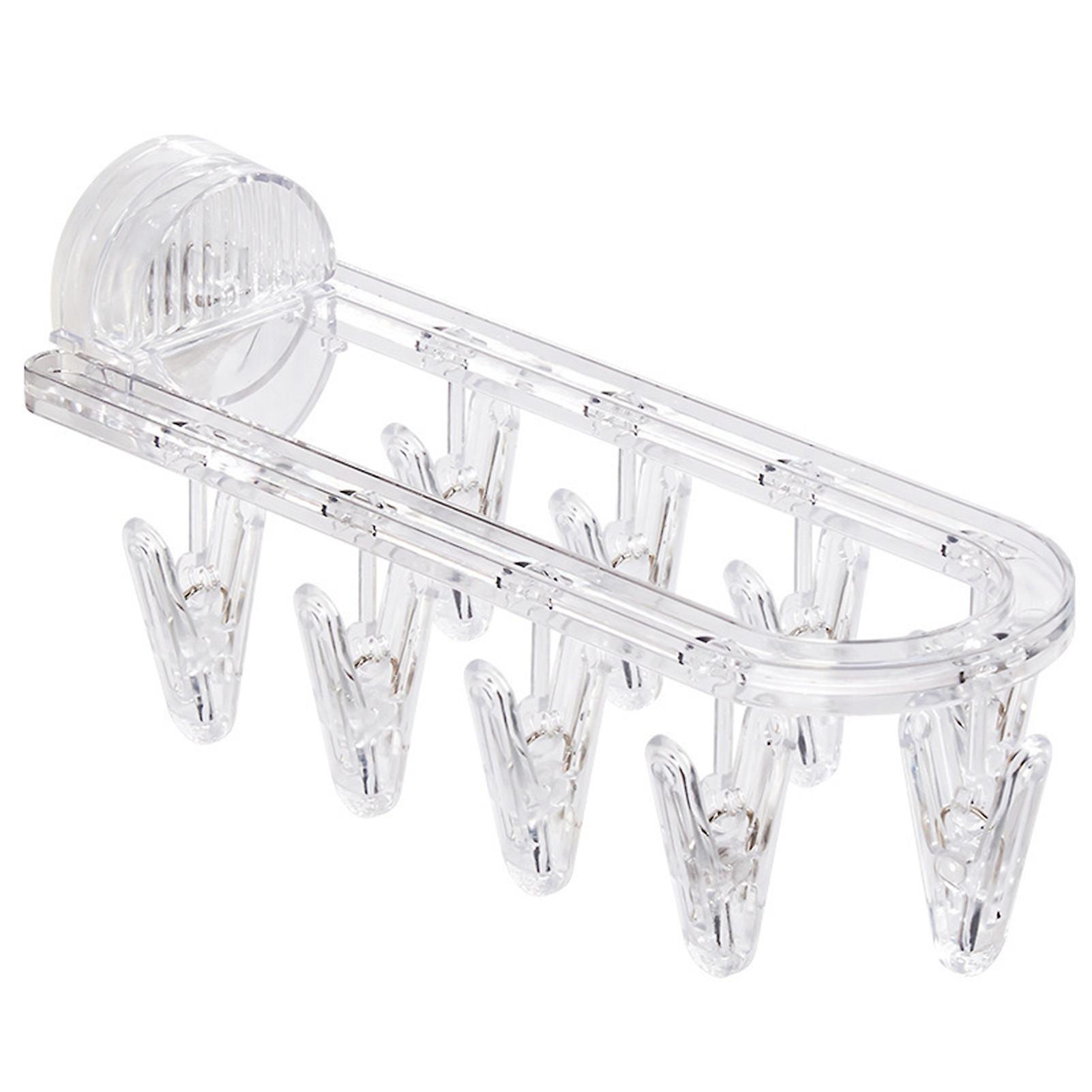 Plastic Socks Storage Rack Lightweight Easy Install Clothes Holder for Bathroom