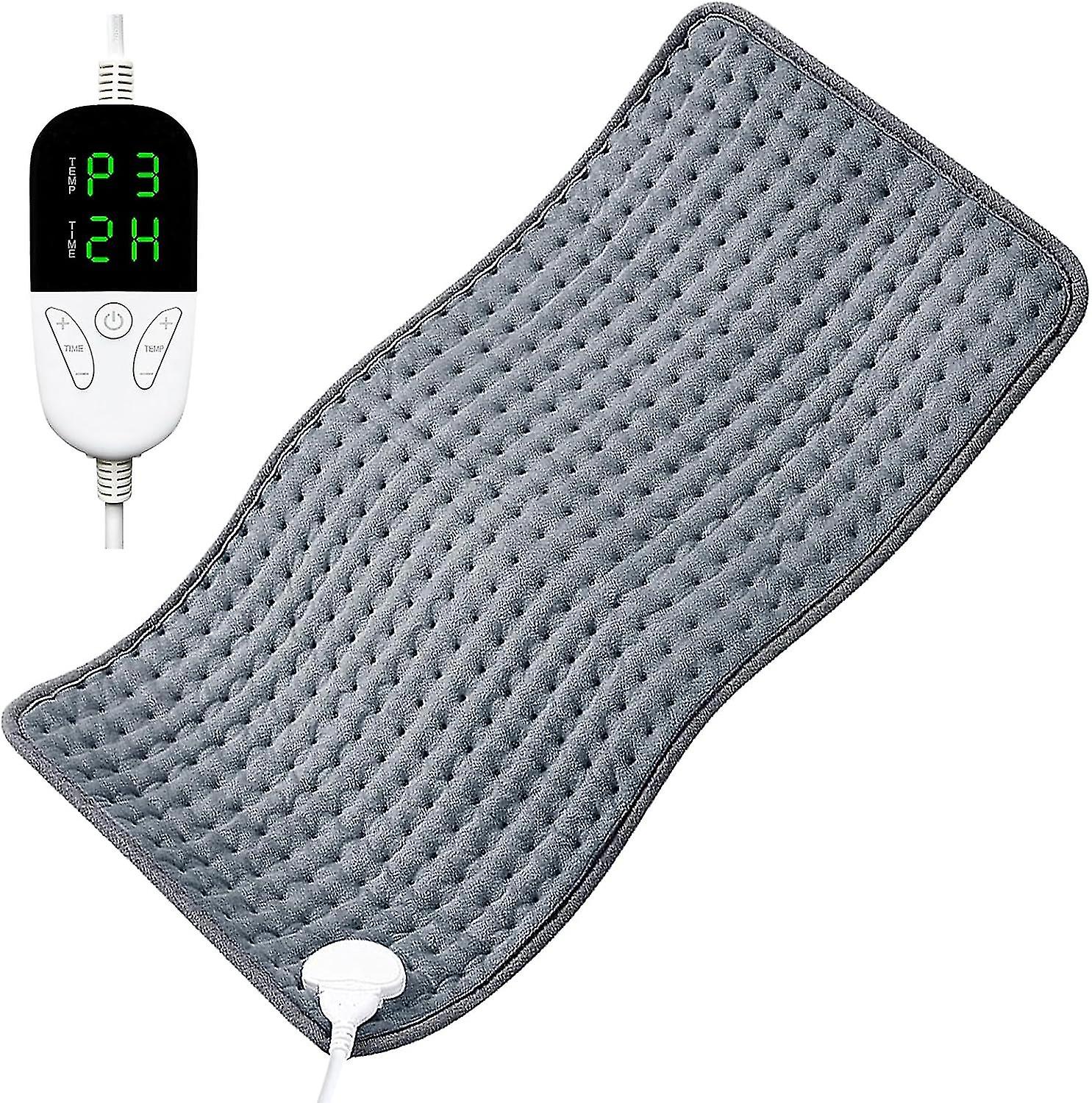 Heating Pad, 33.4'' X 17.7'' Electric Heating Pad For Dry Moist Heat, Electric Pad With 6 Settings 4 Timer Settings, Auto Shut Off, Fast H