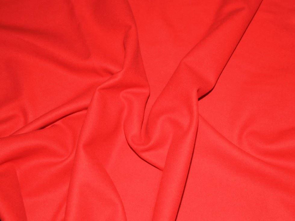 Minerva Wool Baize Fabric Red - per metre