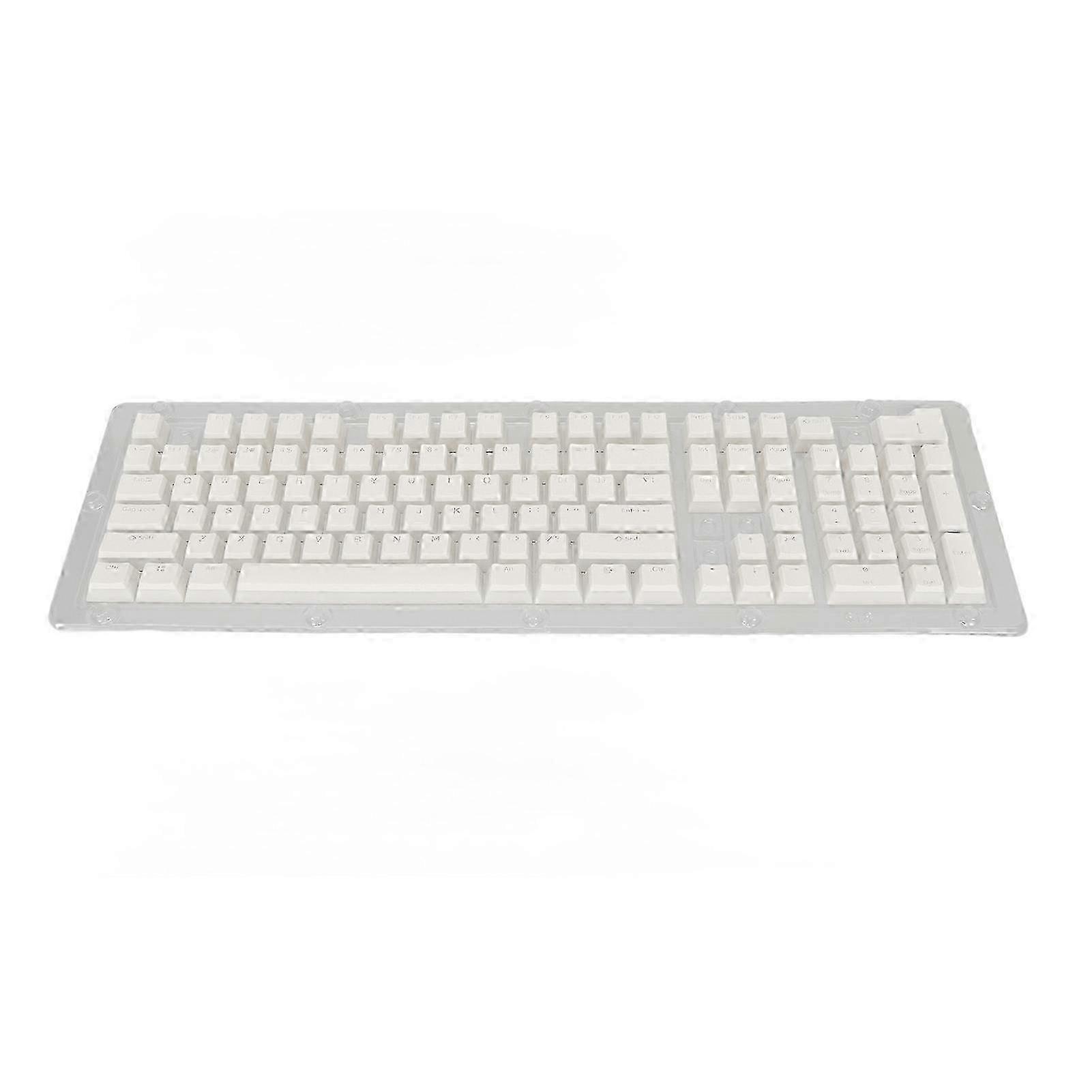 PBT Keycaps High Low Layout Double Layer 2 Color 108 Keys Mechanical Keyboards for 61 87 104 108 Key Keyboard White