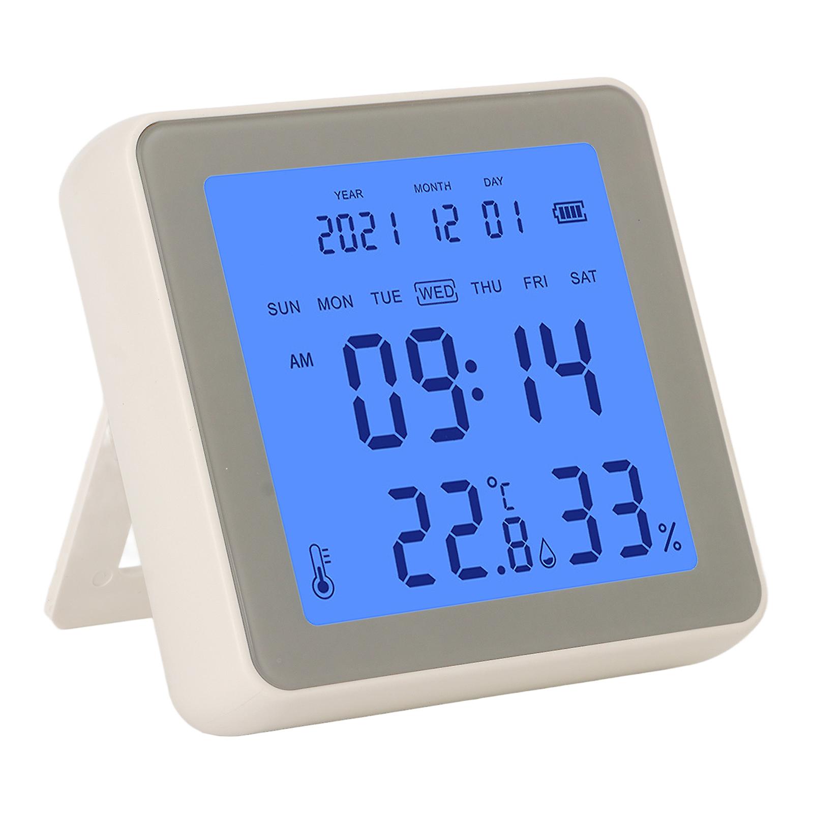 3.2in LCD Screen Smart Temperature Humidity Sensor Low Power Consumption Monitor for Bedroom Hotel For ZigBee 3.0 Type