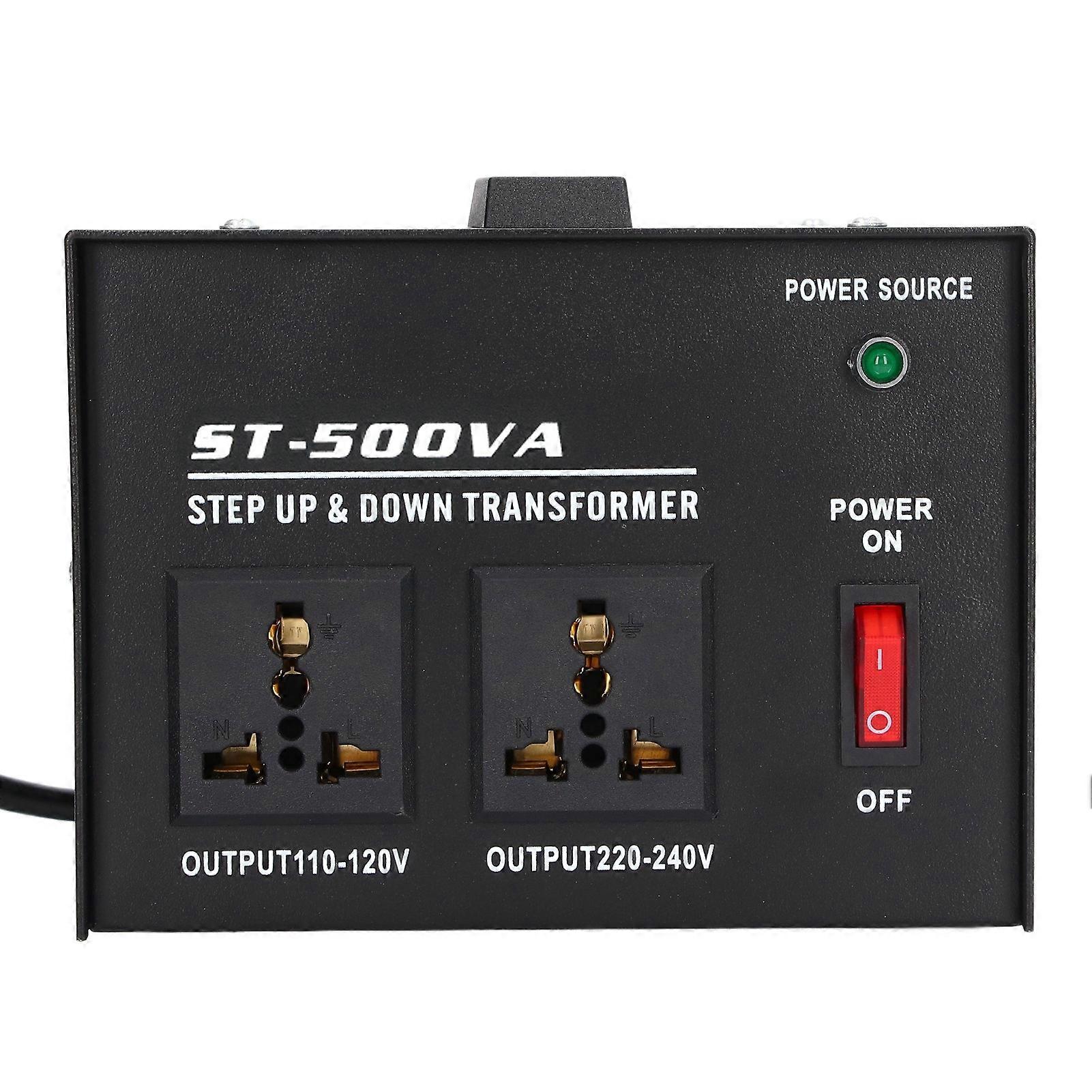 Voltage Converter Transformer 500W 110V to 220V 220V to 110V Step Up and Buack Voltage Converter EU Plug