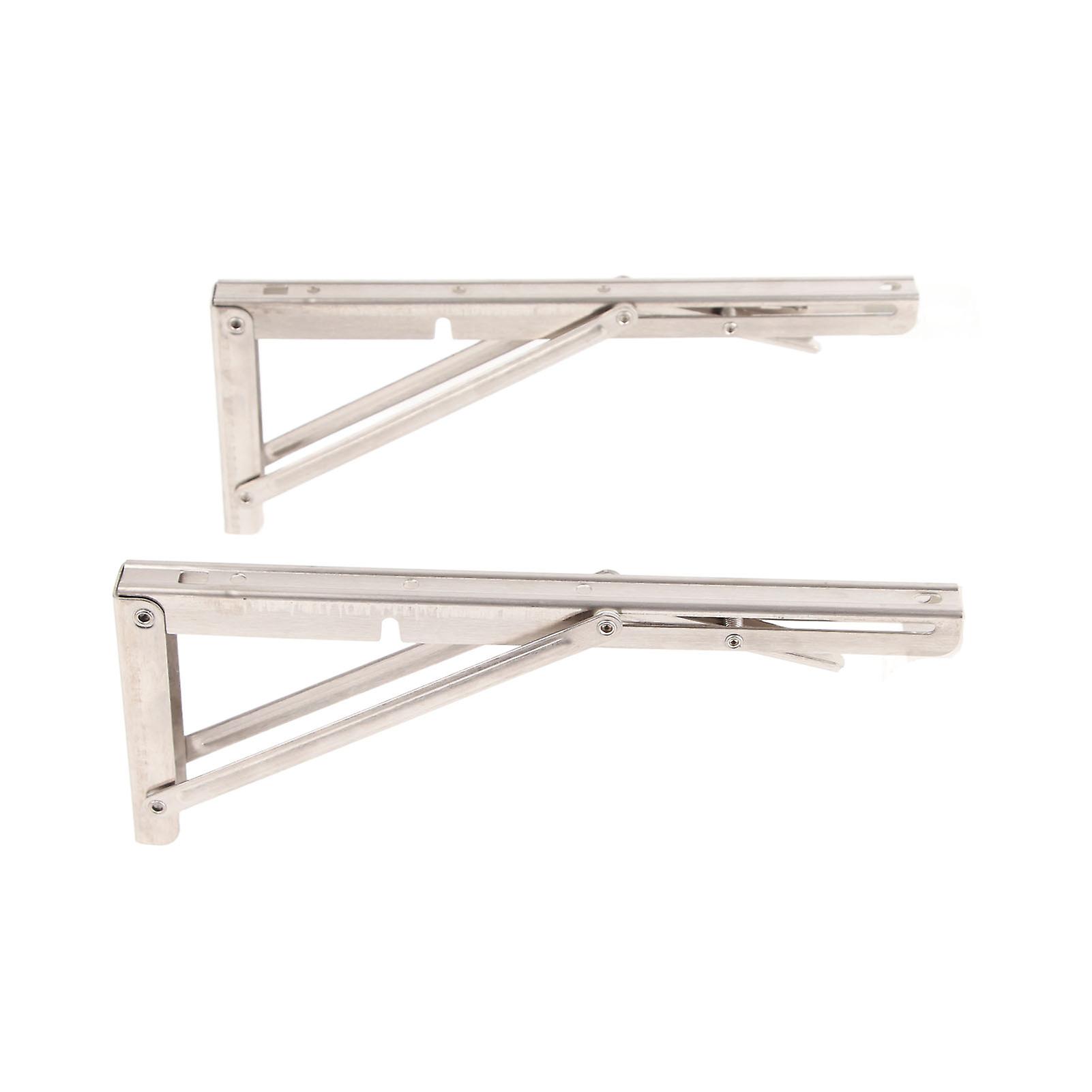 Triangular Folding Angle Bracket Thickened Stainless Steel L Shaped Folding Angle Support for Kitchen Bedroom