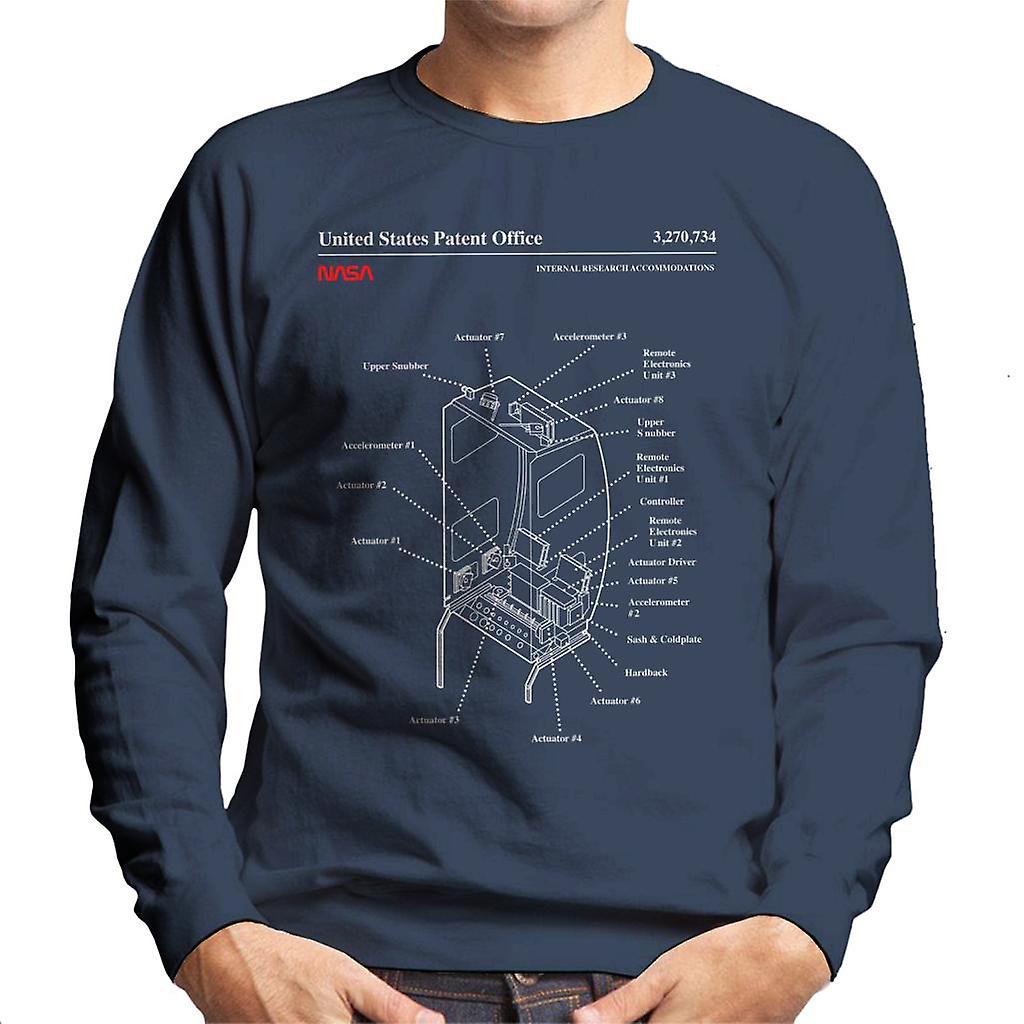 NASA Internal Research Accommodations Blueprint Men's Sweatshirt