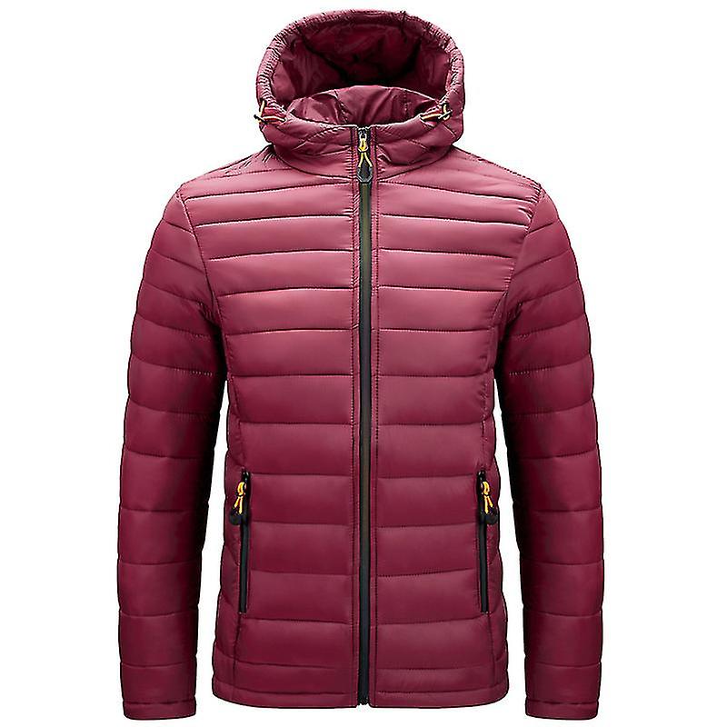 Jaqueta puffer masculina packable puffer jaqueta resistente a água com capuz isolado leve ao ar livre